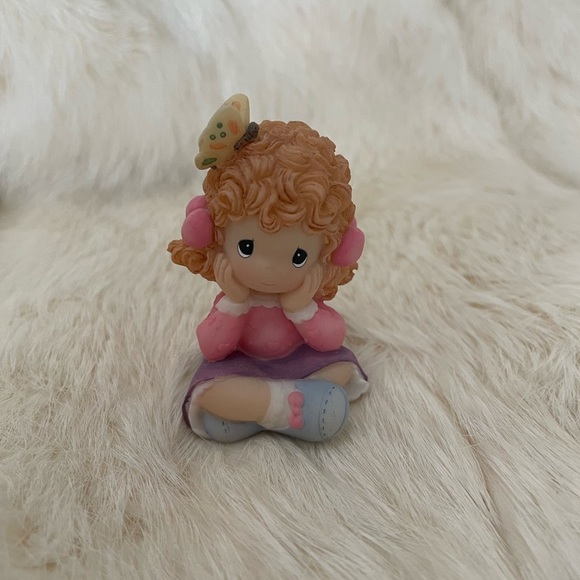 Vintage 3” Precious Moments Ceramic Figurine. “Thinking of You”. Y2K - Picture 1 of 6